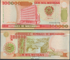 Mosambik Pick-Nr: 139 Bankfrisch 1993 100.000 Meticais - Mozambique