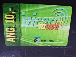 CURACAO NAF 10-  IZI CARD GREEN SETEL UTS   ** 1001** - Antillas (Nerlandesas)