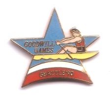 AA280 Pin's Jo Seattle Games Goodwill Qualité Egf  AVIRON CANOË Achat Immédiat - Canoeing, Kayak