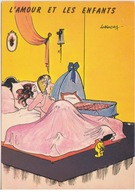 CARTE HUMORISTIQUE - ILLUSTRATEUR LASSALVY -  L AMOUR ET LES ENFANTS - Lassalvy