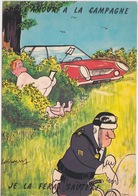 CARTE HUMORISTIQUE - ILLUSTRATEUR LASSALVY - L'AMOUR A ALA CAMPAGNE - POLICE GENDARME AMENDE JE LA FERAI SAUTER - Lassalvy