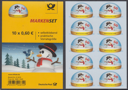 !a! GERMANY 2014 Mi. 3113 MNH BOOKLET(10) (self-adhesive) -Snowman - 2011-2020