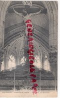 80 - SAINT RIQUIER - ST RIQUIER - INTERIEUR DE L' EGLISE- LE CHRIST PAR GIRARDON - CARTE PRECURSEUR  SOMME - Saint Riquier