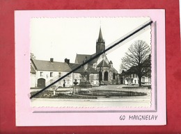 Dépliant : Photo Collée Sur Carton - 60 -  Maignelay  - ( Eglise , Monument ) - Maignelay Montigny