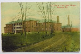 C. P. A. Couleur : Illinois : I. O. O. F. Old Folks' Home, MATTOON - Autres & Non Classés