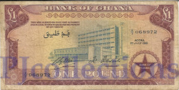 GHANA 1 POUND 1961 PICK 2c VF - Ghana