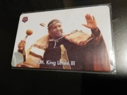 LESOTHO CHIPCARD  M50  KING LETSIE 3    USED CARD **1051** - Lesotho