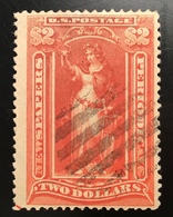 US Scott PR120 RARE USED 1895-97 Newspaper And Periodical Stamps WITH WMK 2 Dollar (USA Timbres Pour Journaux - Zeitungsmarken & Streifbänder