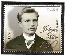 Estonia 2014 . Writer Juhan Liiv. 1v: 0.45.  Michel # 792 - Estonia