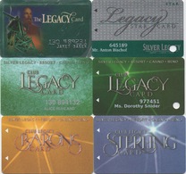 Lot De 6 Cartes : Silver Legacy Resort Casino : Reno NV - Carte Di Casinò