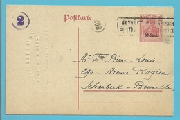 Entier Verzonden Van Notaire A ST-LEGER , Ontwaard Met Stempel GEPRUFT MILITARISCHE POSTUBERWACHUNGSTELLE - OC26/37 Territoire Des Etapes