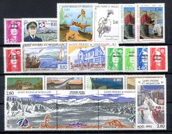 RC 16397 ST PIERRE ET MIQUELON COTE 41,75€ - 1993 ANNÉE COMPLETE SOIT 20 TIMBRES N° 572 / 591 NEUF ** MNH TB - Annate Complete