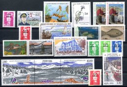 RC 16400 ST PIERRE ET MIQUELON COTE 41,75€ - 1993 ANNÉE COMPLETE SOIT 20 TIMBRES N° 572 / 591 NEUF ** MNH TB - Ongebruikt