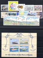 RC 16402 ST PIERRE ET MIQUELON COTE 39,90€ - 1994 ANNÉE COMPLETE SOIT 17 TIMBRES N° 592 / 608 NEUF ** MNH TB - Neufs