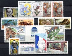 RC 16406 ST PIERRE ET MIQUELON COTE 34,30€ - 1995 ANNÉE COMPLETE SOIT 15 TIMBRES N° 609 / 623 NEUF ** MNH TB - Nuovi