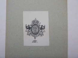 Ensemble De 8 Fac-similé D'Ex-libris Et De Blasons, Fin XIXème - Amérique, Orient... - Bookplates