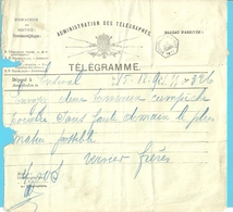 Telegramme Met Zeshoekige Stempel NESSONVAUX-FRAIPONT - Telegramas