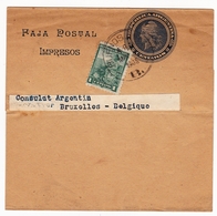 Bande De Journal Buenos Aires 1905 Argentina Argentine Impresos Bruxelles Belgique Consulat Argentin - Covers & Documents