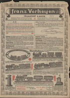 Anciennes Pages De Publicité (1928-1929) Franz Verheyen GMBH Frankfurt A.M. Spielwren - Allemand