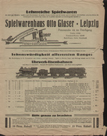 Anciennes Pages De Publicité Otto Glaser Spielwarenhaus Preisliste 1930 ? - Duits