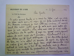 2020 - 4857  MUSIQUE De L'AIR  -  Le Chef De MUSIQUE  (Carte-lettre Du 9 Juin 1944)   XXX - Zonder Classificatie