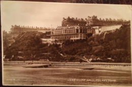 Cpa, Leas Cliff Hall, Folkestone, Used 1938, éd Real Photo, Valentine's Posta Card, KENT, ENGLAND - Folkestone