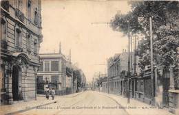 92-ASNIERES- L'AVENUE DE COURBEVOIE ET LE BLD SAINT-DENIS - Asnieres Sur Seine