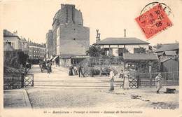 92-ASNIERES-PASSAGE A NIVEAU, AVENUE DE SAINT-GERMAIN - Asnieres Sur Seine