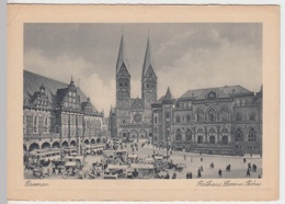 (23137) AK Bremen, Rathaus, Dom, Börse, Vor 1945 - Sonstige & Ohne Zuordnung