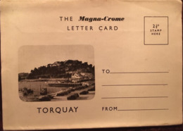 THE Magna-Crome LETTER CARD, TORQUAY, 6 Views, éd Jarrold,unused, ENGLAND - Torquay