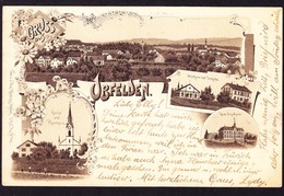 1897 Frühe Litho-Karte. Gelaufen Aus Obfelden Nach Fleurier - Laufen-Uhwiesen 