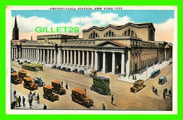 NEW YORK CITY, NY - PENNSYLVANIA STATION - ANIMATED WITH OLD CARS -  AMERICAN STUDIO - HABERMAN'S - - Transportes