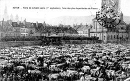 AUTUN FOIRE DE LA SAINT -LADRE UNE DES PLUS IMPORTANTES DE FRANCE     REF 64951 - Fairs