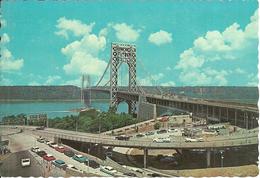 New York City (N.Y., USA) "George Washington Bridge" Spans The Hudson River Between Fort Lee (New Jersy) & New York City - Bruggen En Tunnels