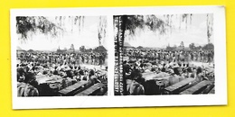 Vues Stéréos Danses Guerrières Zoulous Robinson Deep Transwal Afrique Du Sud - Stereoscopic