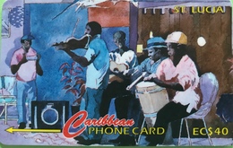 SAINTE LUCIE  -  Phonecard  - Cable & Wireless   - The People Of St. Lucia  -  EC $ 40 - Santa Lucía