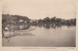 CLAIRVAUX LES LACS  JURA  39- CPA LE LAC ET LES PECHEURS - Clairvaux Les Lacs