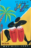 SAINTE LUCIE  -  Phonecard  - Cable & Wireless   - St Lucia Jazz May 1997  -  EC $ 20 - St. Lucia