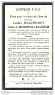 MUNO ..-- Mr Lucien DACREMONT , Né En 1906 , Décédé En 1929 à MUNO . - Florenville