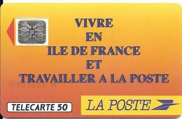 CARTE-PUBLIC-F136 B.550-50U-SC5an-Trou 6-12/90-LA POSTE-5 Stylets 21447-Utilisé-TBE - 1990