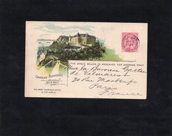 QUEBEC - CHATEAU FRONTENAC - CARTE Entier Postal 1907 - Publicité Pour LA CANADIAN PACIFIC RAILWAY COMPANY - Québec - Château Frontenac