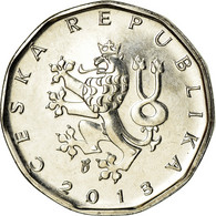 Monnaie, République Tchèque, 2 Koruny, 2013, TTB, Nickel Plated Steel, KM:9 - Czech Republic