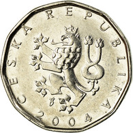 Monnaie, République Tchèque, 2 Koruny, 2004, TTB, Nickel Plated Steel, KM:9 - Czech Republic