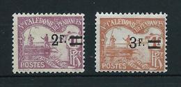 NOUVELLE-CALÉDONIE 1926/27 . Taxes N°s 24 Et 25 . Neufs * (MH) . - Timbres-taxe