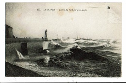 CPA-Carte Postale-FRANCE-Le Havre Entrée Du Port Par Gros Temps -VM14849 - Square Saint-Roch