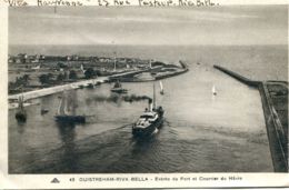 N°6484 T -cpa Ouistreham Riva Bella -entrée Du Port Et Courrier Du Havre- - Ouistreham