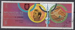 Umm Al Qiwain 1972 Mi. 725IIA Olimpiadi Monaco Vincitori Oro Gold Tuffi Piattaforma K. Dibiasi CTO - Tuffi