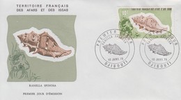 Enveloppe  FDC  1er  Jour   Territoire   Des   AFARS   Et   ISSAS    Coquillage   1975 - Sonstige & Ohne Zuordnung