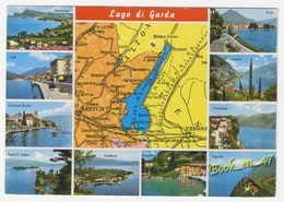 {38930} Lago Di Garda , Lac De Garda , Carte Et Multivues ; Tremosine , Riva , Gardone Riviera , Maderno , Tignale - Cartes Géographiques