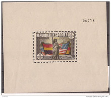 ES764STV-L3947TEUESHCOM.España Spain Espagne HOJITA DE LA CONSTITUCION USA 1938 (Ed 764**) Sin Charnela MAGNIFICA - Feuillets Souvenir